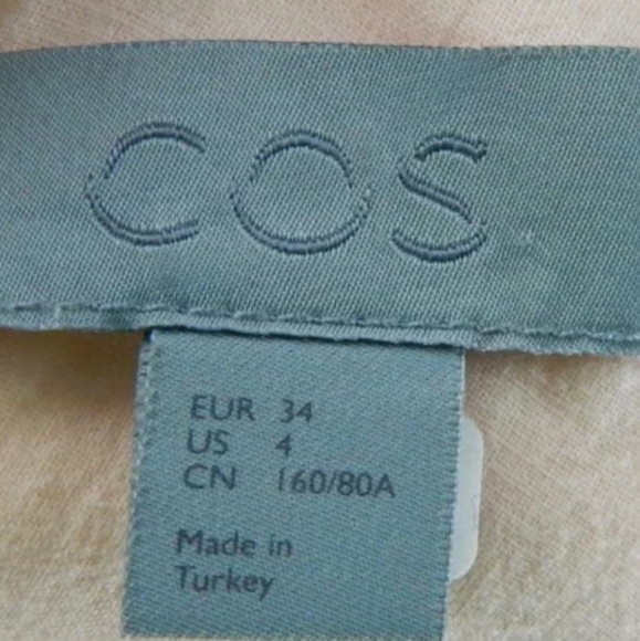 COS Pink Trapeze Dress Poplin Sleeveless - Picture 2 of 3